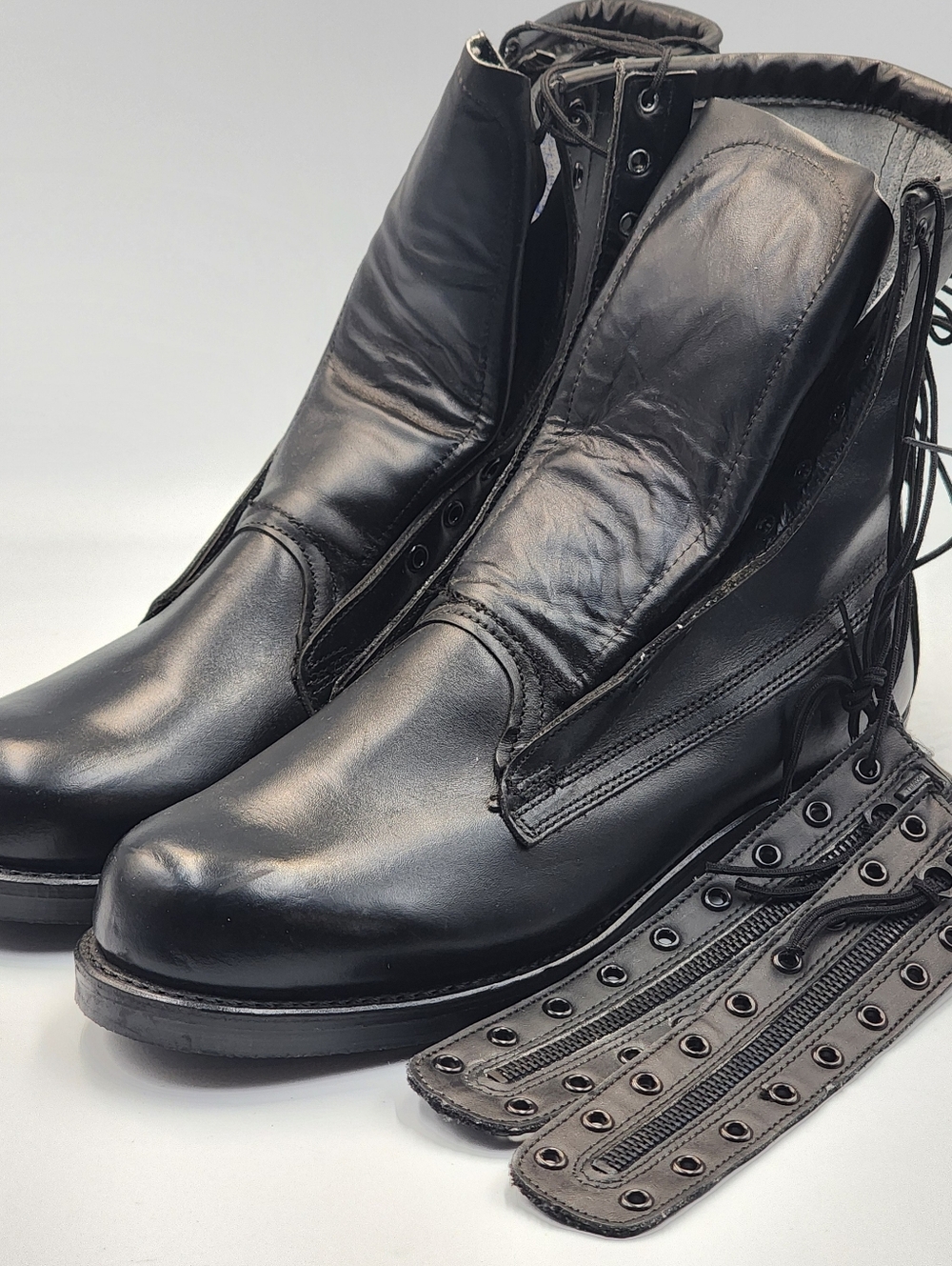 Addison Shoe Company Combat Zipper Boots Size 8D Vintage 29 Nov 1986